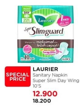 Promo Harga Laurier Super Slimguard Day 22.5 Cm 10 pcs - Watsons