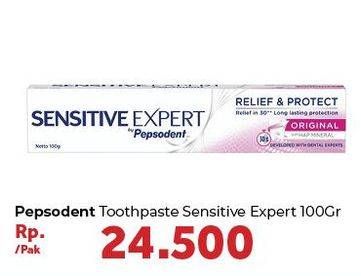 Promo Harga PEPSODENT Pasta Gigi Sensitive Expert 100 gr - Carrefour