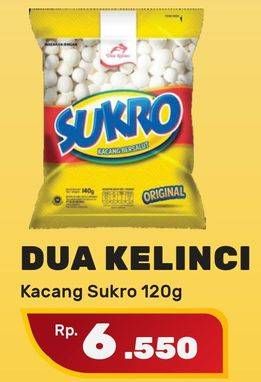 Promo Harga DUA KELINCI Kacang Sukro 120 gr - Yogya