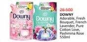 Promo Harga Downy Premium Parfum Adorable Bouquet, French Lavender, Fresh Bouquet, Pashmina Rose, Pure Cotton Love 550 ml - Alfamidi