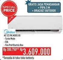 Promo Harga MIDEA MSFC-05CRN1 - AC 1/2PK  - Hypermart