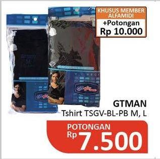 Promo Harga GT MAN T-Shirt TSGV-BL-PB  - Alfamidi