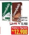 Promo Harga GREENFIELDS UHT Choco Malt, Full Cream 1000 ml - Hypermart