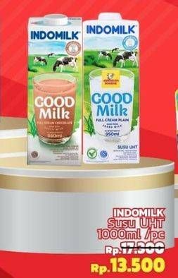 Promo Harga Indomilk Susu UHT 1000 ml - LotteMart