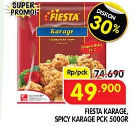 Promo Harga Fiesta Ayam Siap Masak Spicy Karage, Karage 500 gr - Superindo