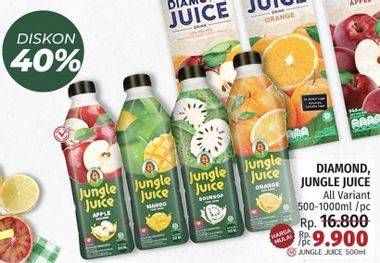 Promo Harga Diamond, Jungle Juice All variant 500-1000ml/ pc  - LotteMart