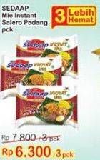 Promo Harga SEDAAP Mie Goreng Salero Padang per 3 pcs - Indomaret