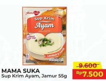 Promo Harga Mamasuka Sup Krim Ayam, Jamur 55 gr - Alfamart