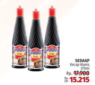 Promo Harga SEDAAP Kecap Manis 275 ml - LotteMart