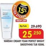 Promo Harga WARDAH Perfect Bright Creamy Foam Brightening Smoothing 100 ml - Superindo