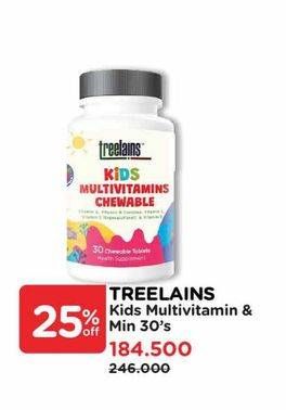 Promo Harga Treelains Kids Multivitamin & Minerals 30 pcs - Watsons
