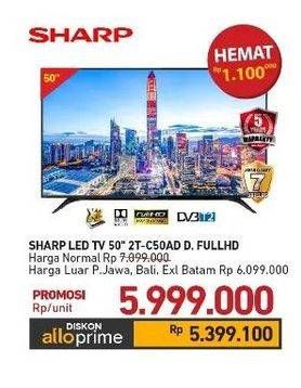 Promo Harga Sharp 2T-C50AD1i Full-HD 50"  - Carrefour
