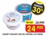 Promo Harga CIMORY Yogurt Set Low Fat, Natural 400 ml - Superindo