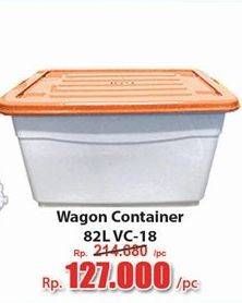 Promo Harga Lion Star Wagon Container VC-18 82000 ml - Hari Hari