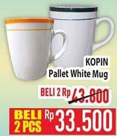 Promo Harga KOPIN PALLET Color Mug White  - Hypermart