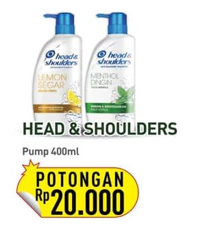 Promo Harga Head & Shoulders Shampoo 400 ml - Hypermart