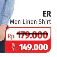 Promo Harga Men Linen Shirt  - Lotte Grosir