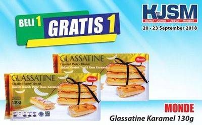 Promo Harga MONDE Glassatine Biskuit Karamel 130 gr - Hari Hari