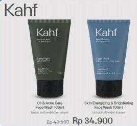 Promo Harga Kahf Face Wash Oil And Acne Care, Skin Energizing And Brightening 100 ml - Alfamart