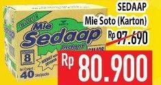 Promo Harga SEDAAP Mie Kuah Soto per 40 pcs 75 gr - Hypermart