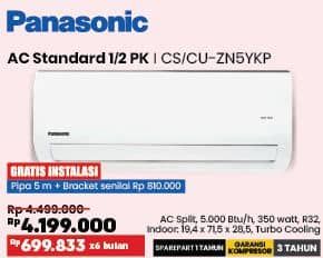 Promo Harga Panasonic CS/CU-ZN5YKP  - COURTS
