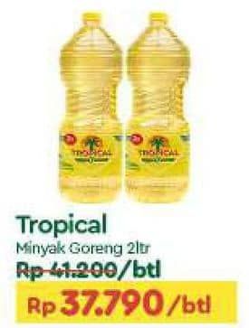 Promo Harga Tropical Minyak Goreng 2000 ml - TIP TOP