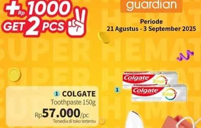 Promo Harga Colgate Toothpaste Total 150 gr - Guardian