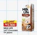 Promo Harga Milk Life UHT Cokelat 200 ml - Alfamart