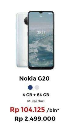 Promo Harga NOKIA G20 Smartphone  - Erafone