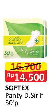 Promo Harga Softex Pantyliner Daun Sirih 50 pcs - Alfamart