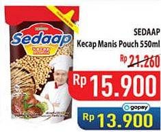 Promo Harga Sedaap Kecap Manis 550 ml - Hypermart