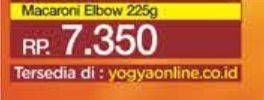 Promo Harga La Fonte Macaroni Elbow Macaroni - 206 225 gr - Yogya