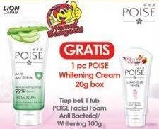 Promo Harga POISE Facial Foam Anti Bacterial, Luminous White 100 gr - Indomaret