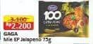 Promo Harga Gaga 100 Extra Pedas Kuah Jalapeno 75 gr - Alfamart