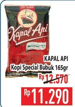 Promo Harga Kapal Api Kopi Bubuk Special 165 gr - Hypermart