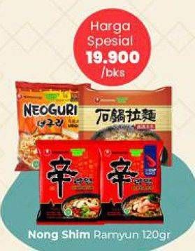 Promo Harga NONGSHIM Noodle 120 gr - Carrefour