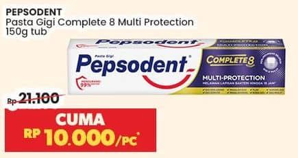 Promo Harga Pepsodent Pasta Gigi Complete 8 Actions Multi Protection 150 gr - Indomaret