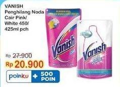 Promo Harga Vanish Penghilang Noda Cair Pink, Putih 425 ml - Indomaret