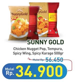 Harga Sunny Gold Nugget/Tempura/Spicy Wings/Spicy Karage