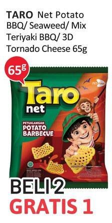 Promo Harga Taro Net Potato BBQ, Seaweed, Mix Teriyaki Barbeque, Tornado Cheese 65 gr - Alfamidi