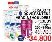 Promo Harga Serasoft/Dove/Pantene/Head & Shoulders/Lifebuoy Shampoo  - LotteMart