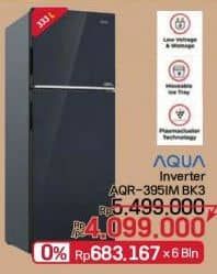 Promo Harga Aqua AQR-395IM BK3 | Lemari Es 333 ltr - LotteMart