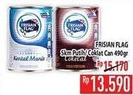 Promo Harga FRISIAN FLAG Susu Kental Manis Cokelat, Putih 490 gr - Hypermart