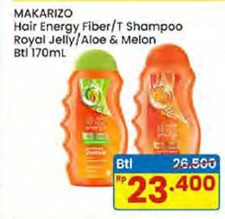 Promo Harga Makarizo Shampoo Aloe Melon, Kiwi, Royal Jelly 170 ml - Indomaret