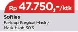Promo Harga SOFTIES Masker Surgical Mask Hijab 30 pcs - TIP TOP