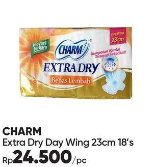 Promo Harga Charm Extra Dry Day Wing 23cm 18 pcs - Guardian