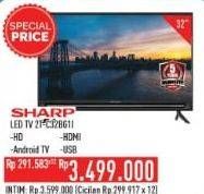 Promo Harga SHARP 2T-C32BG1 | LED TV 32 inch  - Hypermart