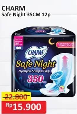 Promo Harga Charm Safe Night Wing 35cm 12 pcs - Alfamart