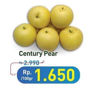 Promo Harga Pear Century per 100 gr - Hypermart