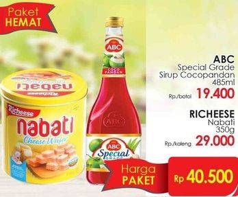 Promo Harga ABC Syrup Special Grade + Richeese Nabati  - Lotte Grosir